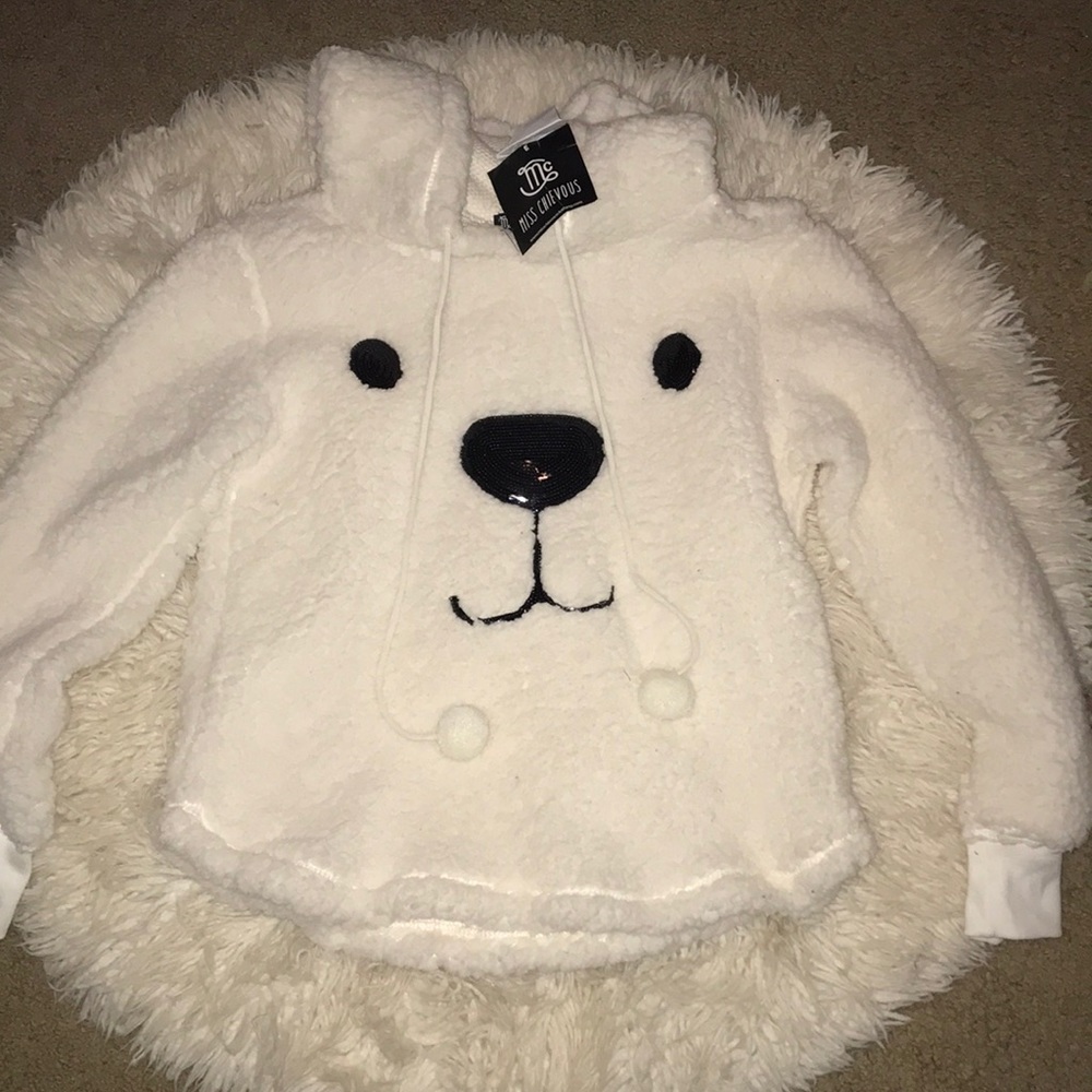 Plush long sleeve sweatshirt